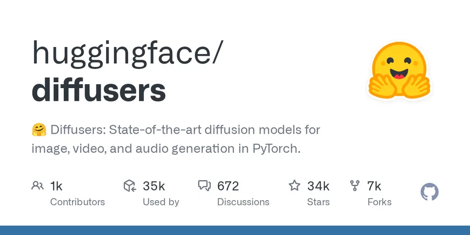 huggingface/diffusers GitHub social preview