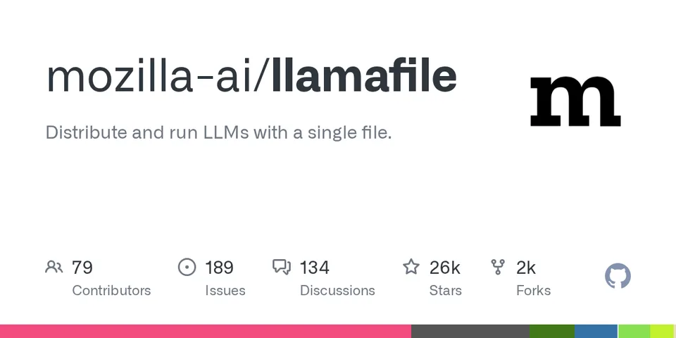 mozilla-ai/llamafile GitHub social preview