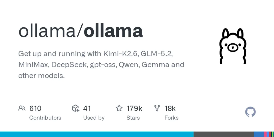 ollama/ollama GitHub social preview