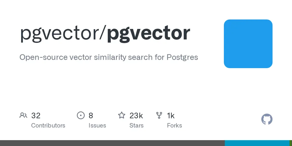 pgvector/pgvector GitHub social preview