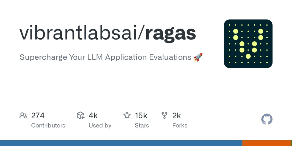 vibrantlabsai/ragas GitHub social preview