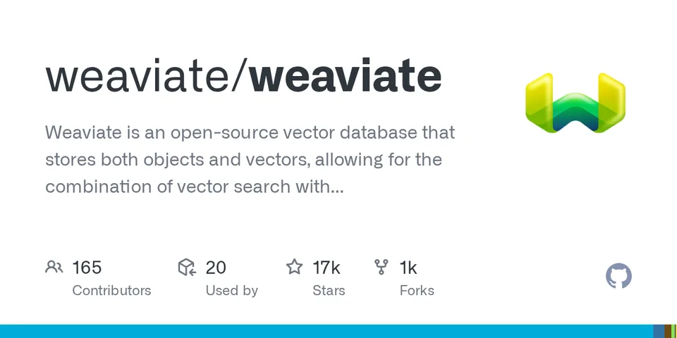 weaviate/weaviate GitHub social preview